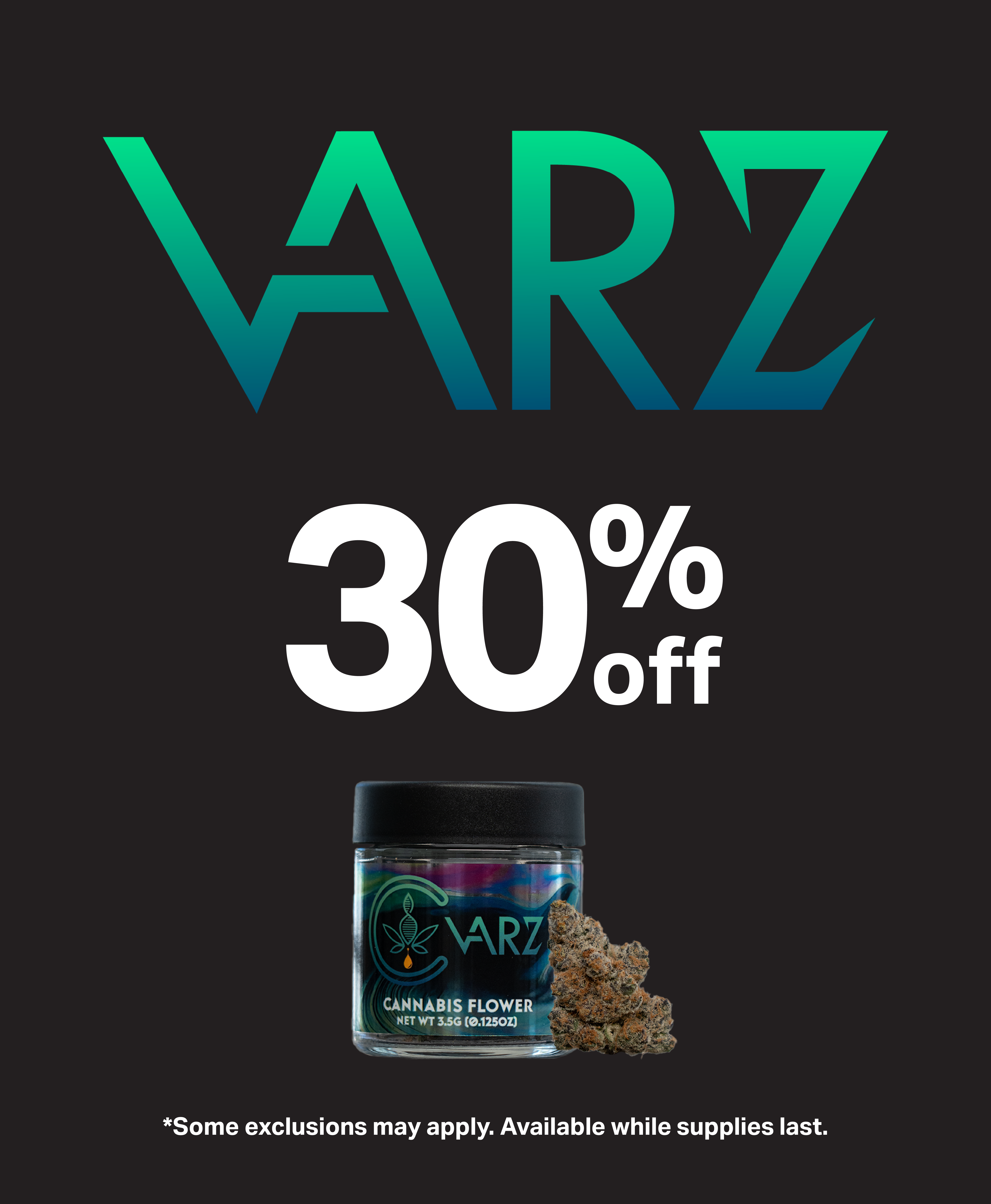 Varz 30% off