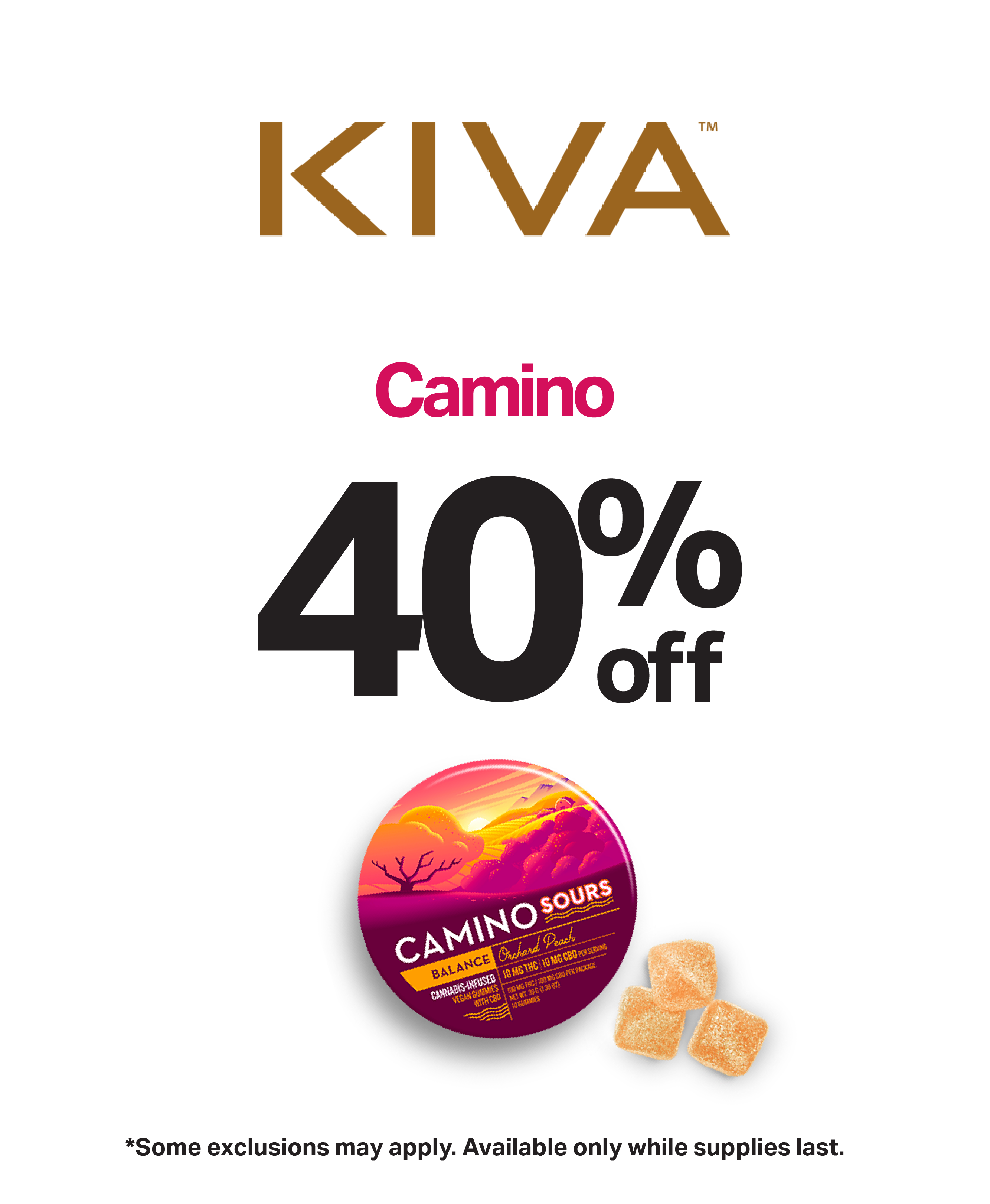 Camino 40% off