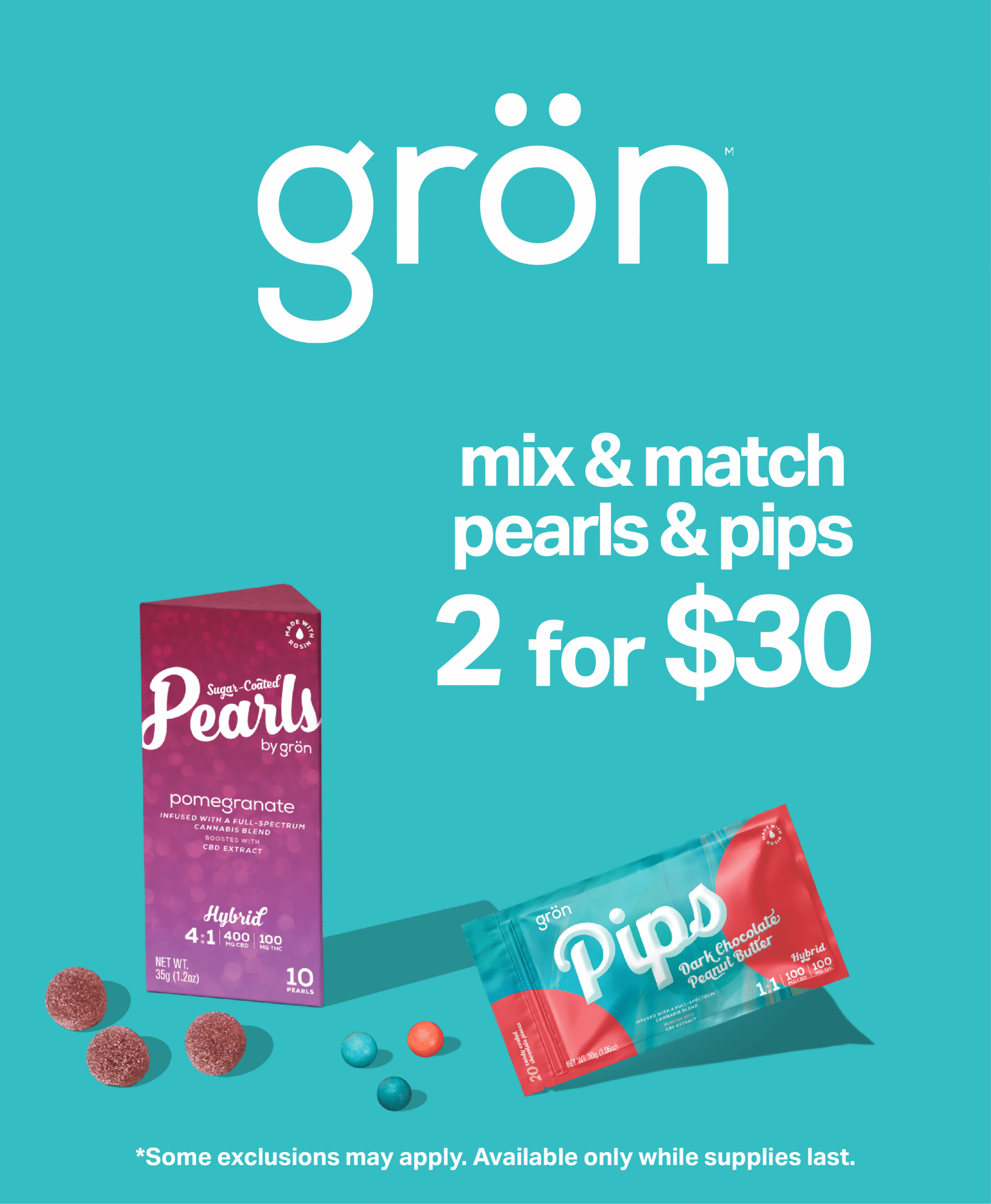 Gron mix and match pearls and pips 2 for $30