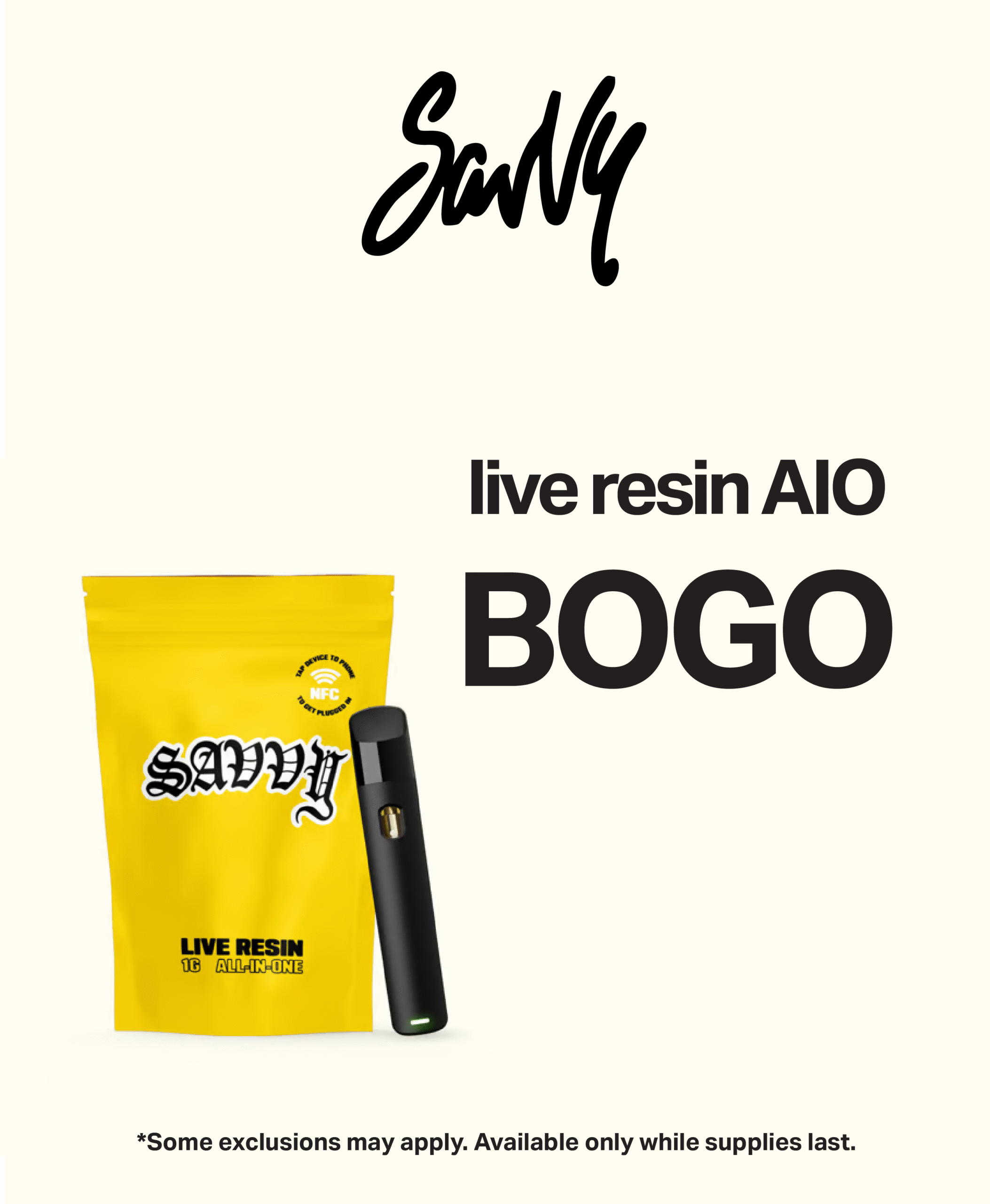 Savvy Live Resin All in One Buy One Get One Free