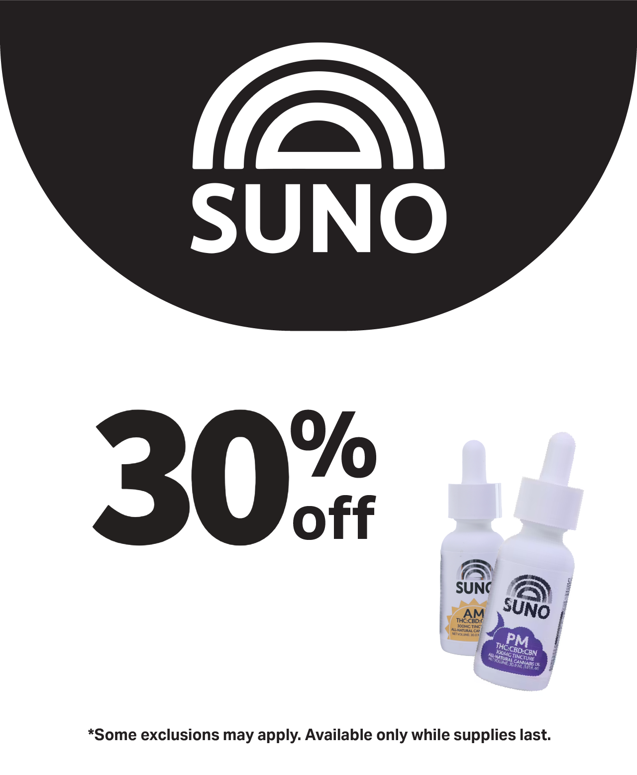 SUNO 30% off
