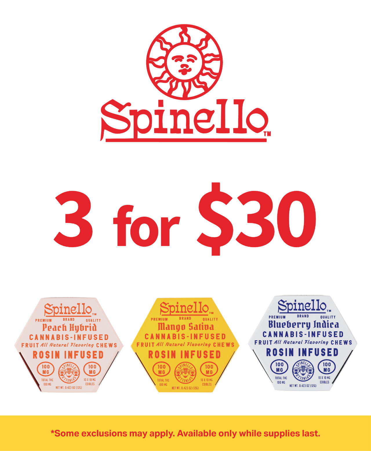 Spinello 3 for $30