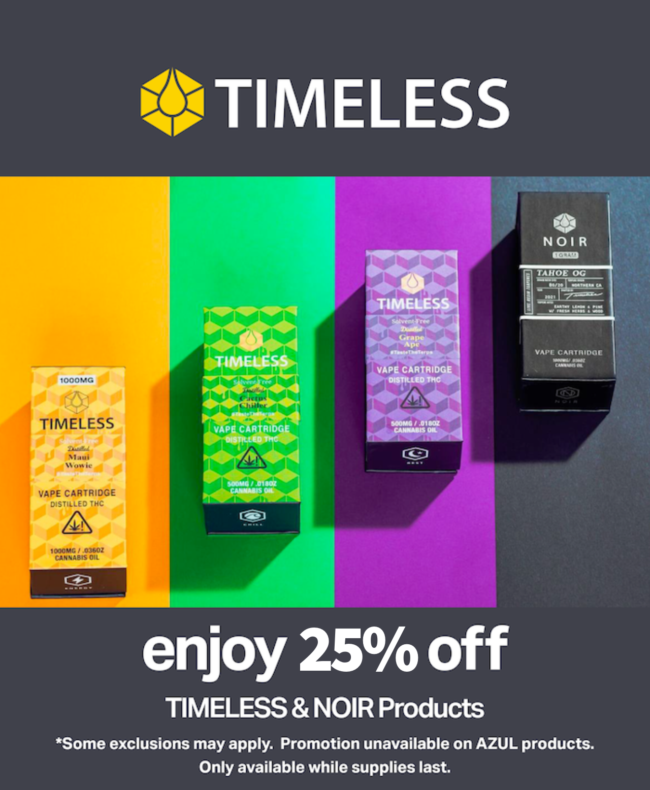 Timeless 25% off